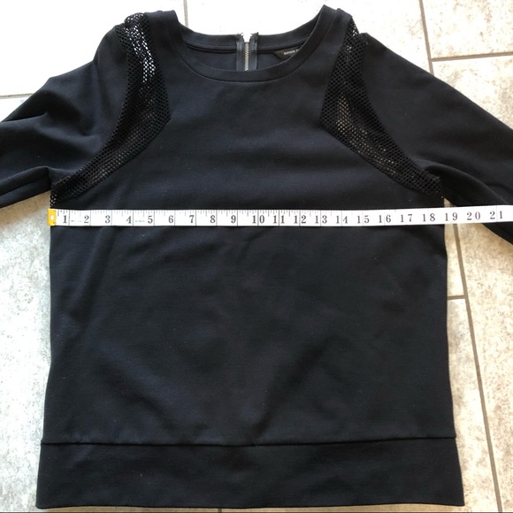 Banana Republic black top with mesh - Picture 11 of 13